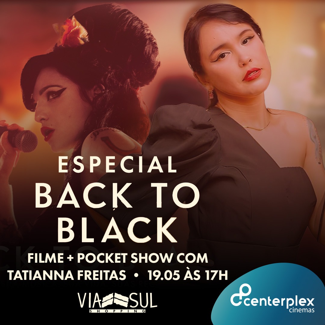 notícia Centerplex Via Sul promove sessão especial no cinema com pocket show  em homenagem a Amy Winehouse 