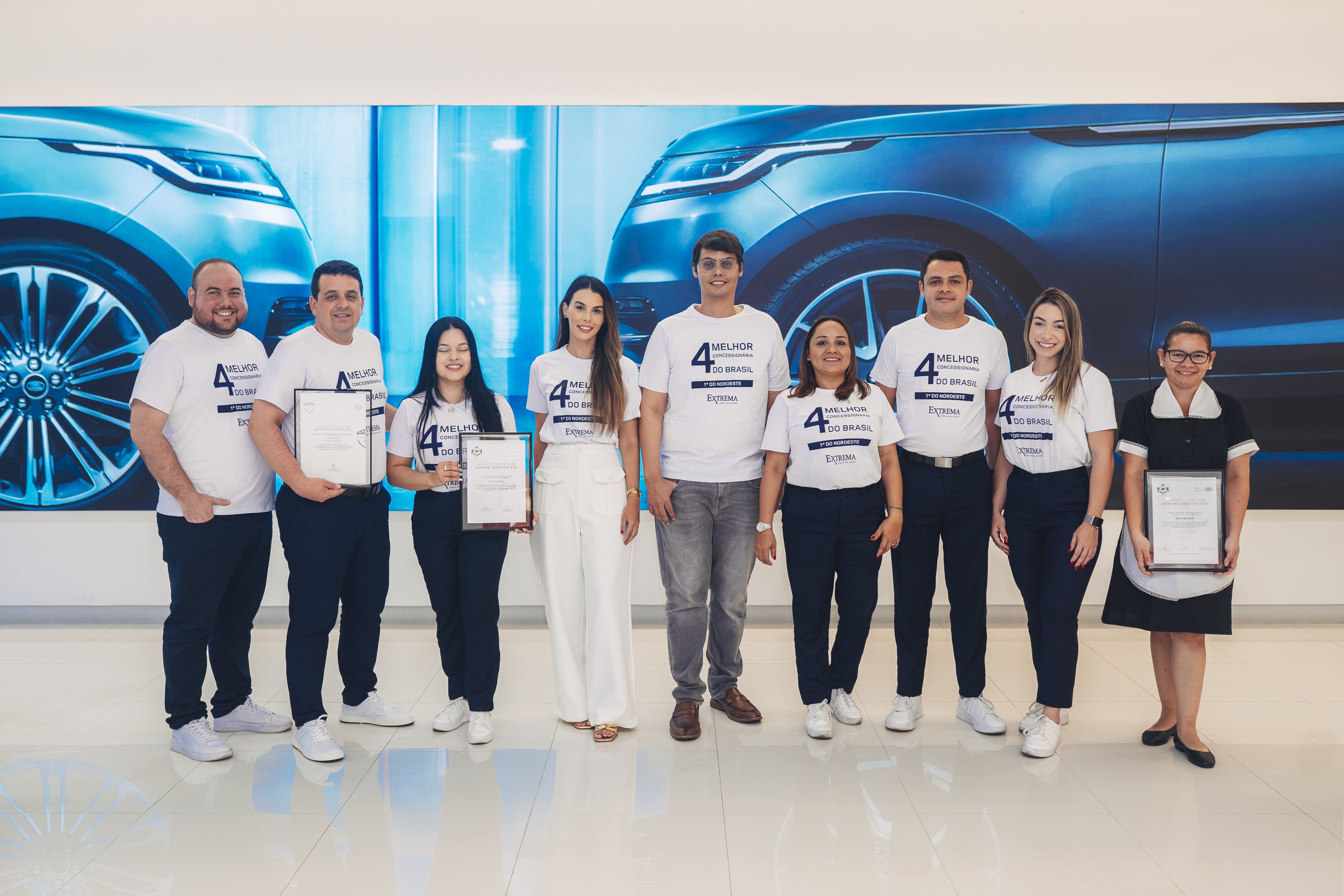 notícia Extrema Jaguar Land Rover comemora premiação de melhor concessionária da marca no Norte e Nordeste