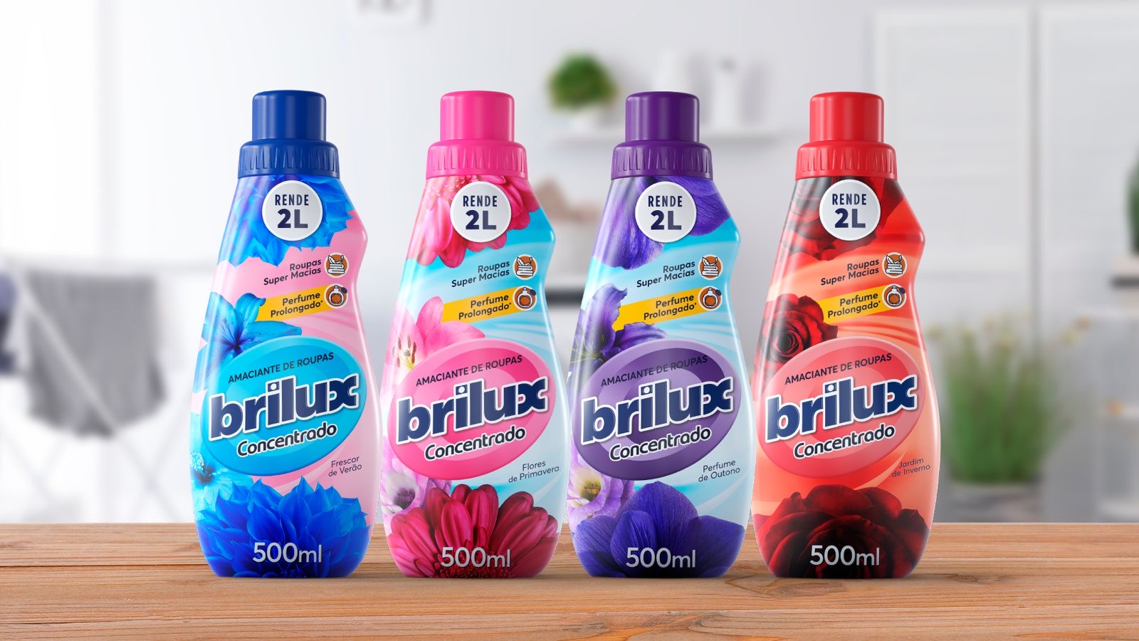 notícia Lançamento da Brilux, a nova linha de amaciante concentrado, promete muito mais cuidados com as roupas