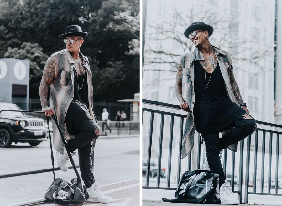 notícia Rian Nogueira posa para grife de roupas inspirado nos modelos gringos