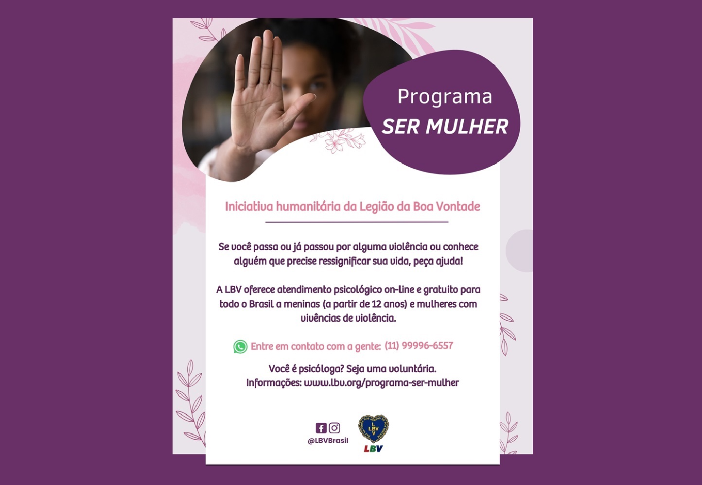 notícia Agosto Lilás: A luta continua!