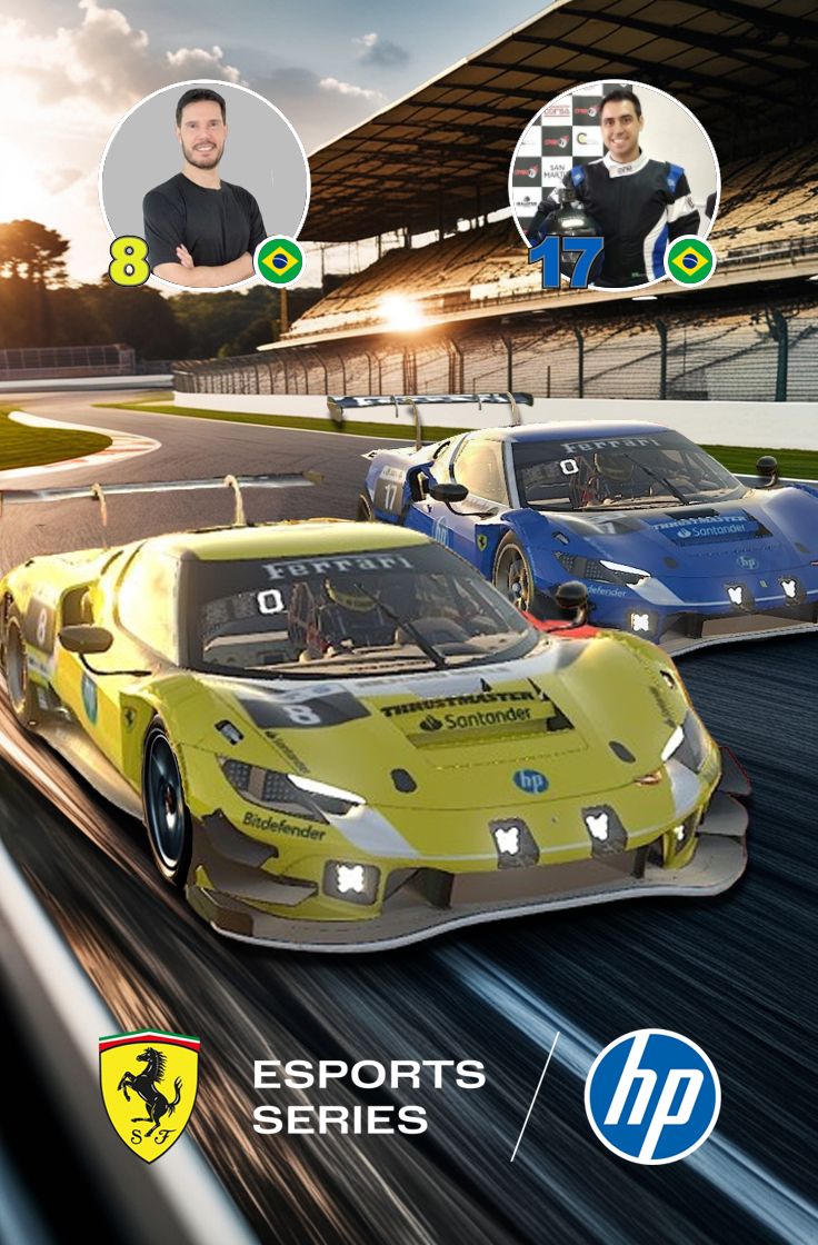 notícia Brasileiros prontos para acelerar: Campeonato Mundial da Ferrari Esports começa hoje em Imola