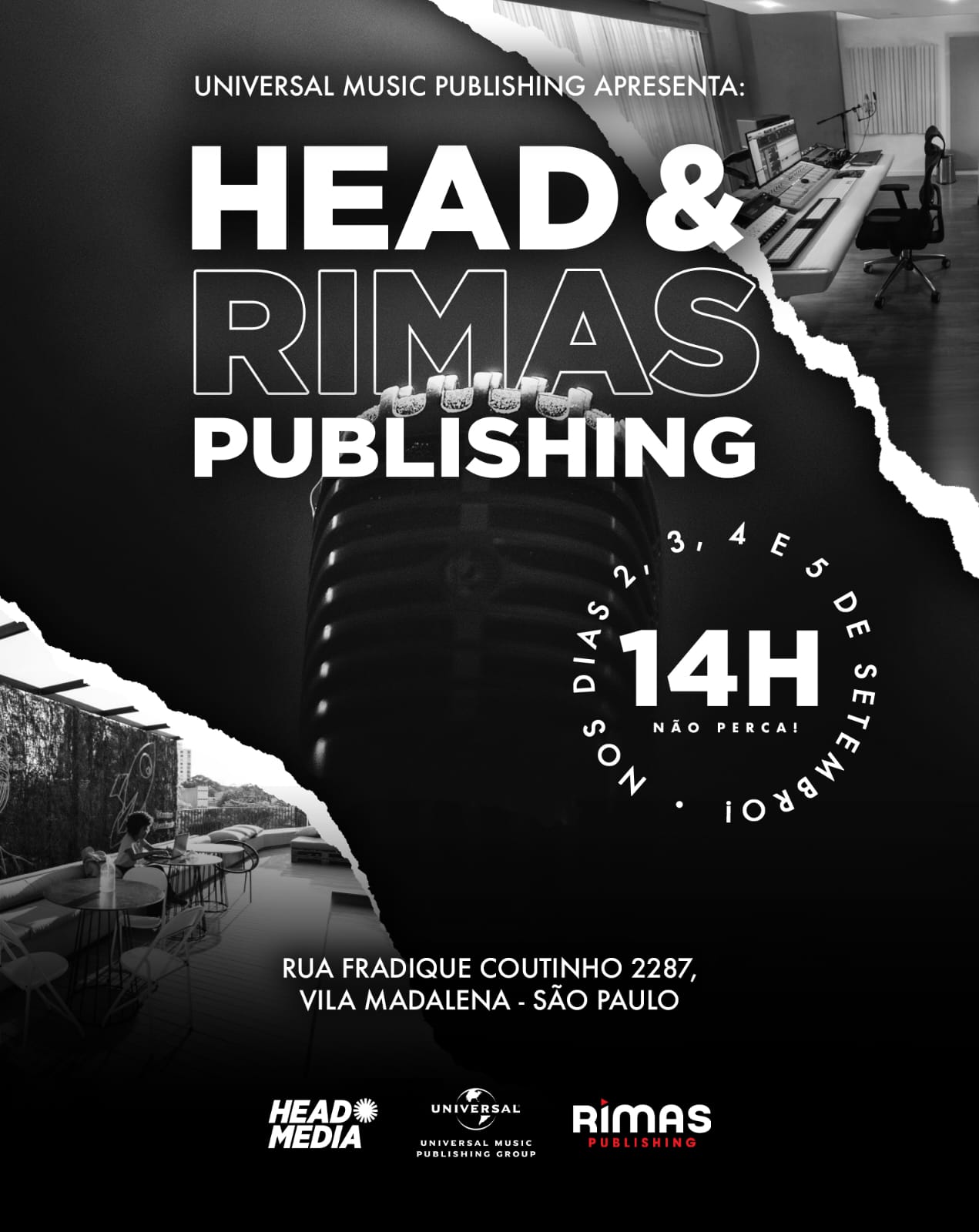 notícia Head Media, Rimas Publishing e Universal Publishing se unem para promover camp entre artistas nacionais e internacionais