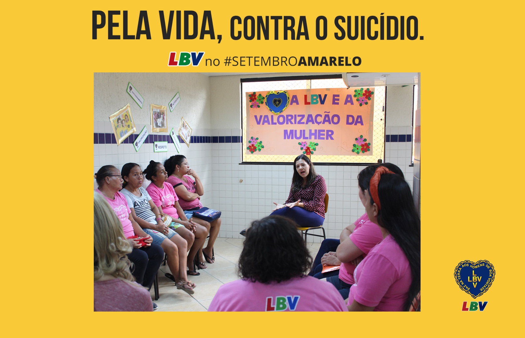 notícia Setembro Amarelo: LBV apoia mulheres no cuidado com a  saúde mental e na superação de desafios