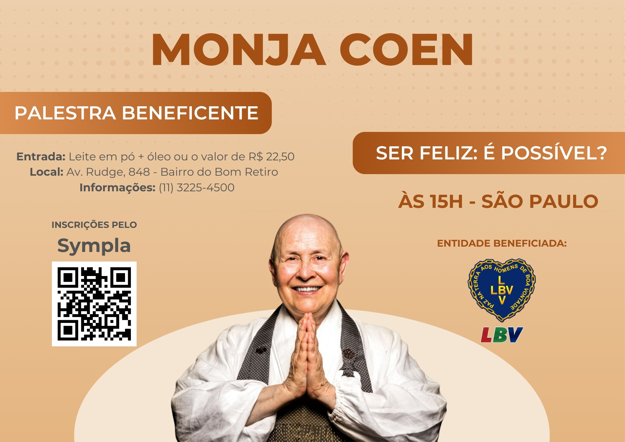 notícia Monja Coen: “Ser feliz: é possível?”