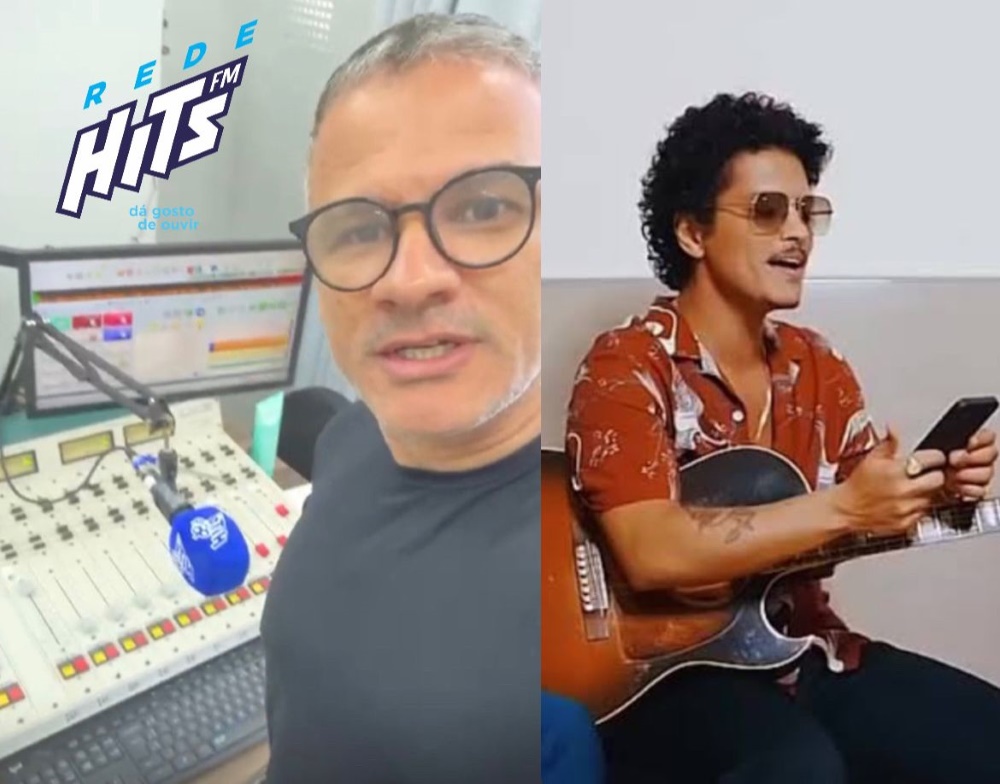 notícia Bruno Mars Segue Rádio Hits: A Única Rádio Brasileira na Lista do Astro