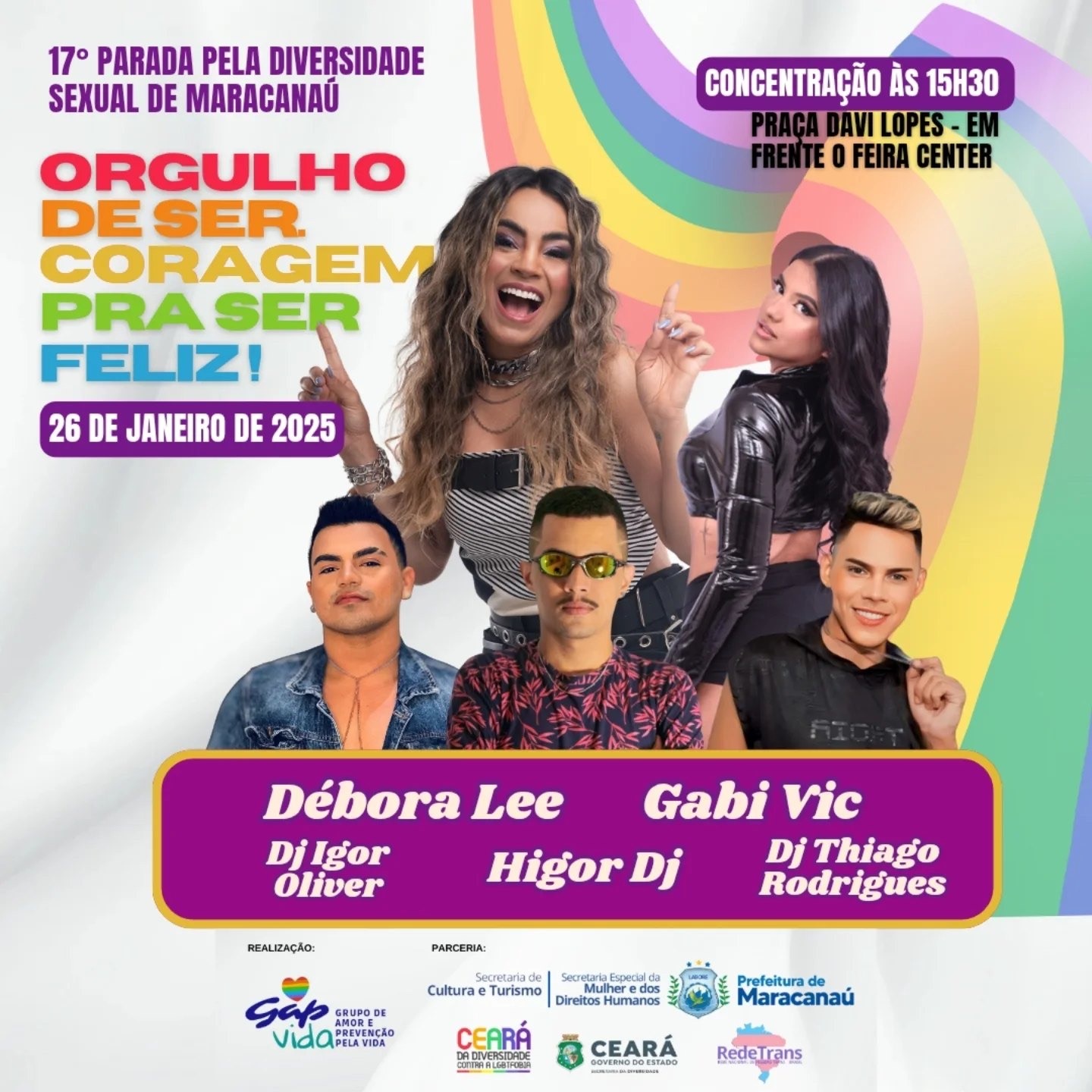 notícia Débora Lee será a principal atração da 17ª Parada pela Diversidade de Maracanaú