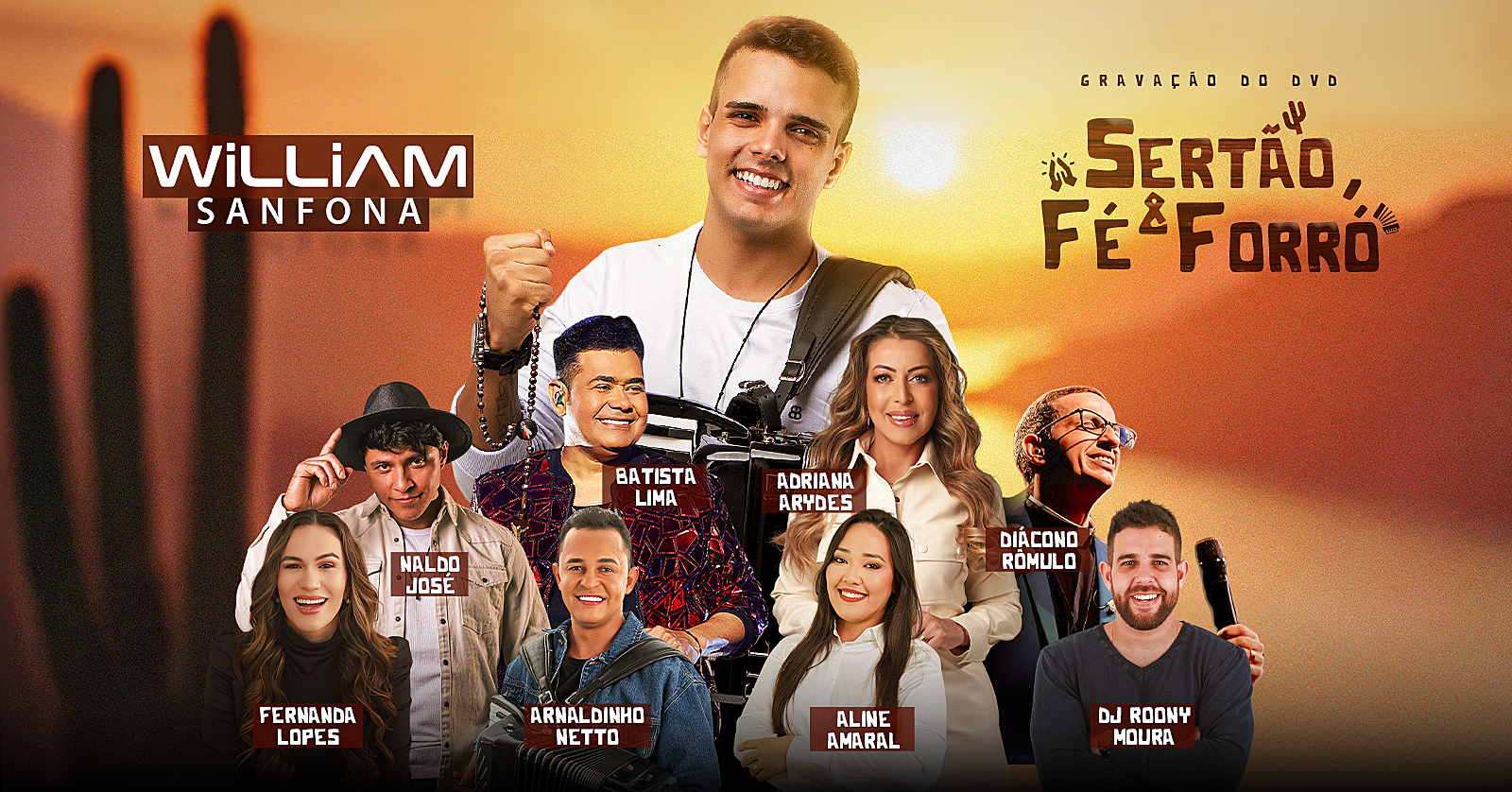 notícia William Sanfona grava “Sertão, Fé e Forró”, seu primeiro DVD e desponta grande revelação do forró católico