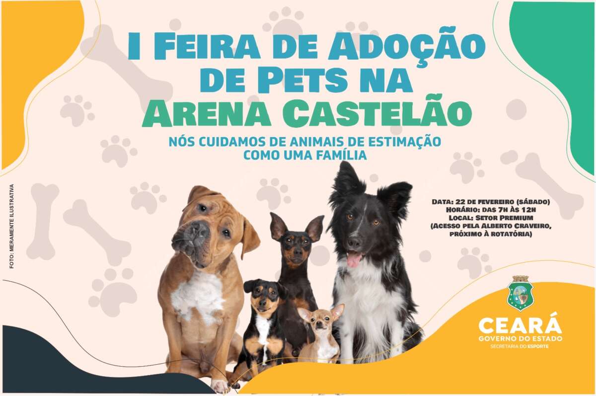 notícia Arena Castelão realiza I Feira de Adoção de Animais, neste sábado (22)