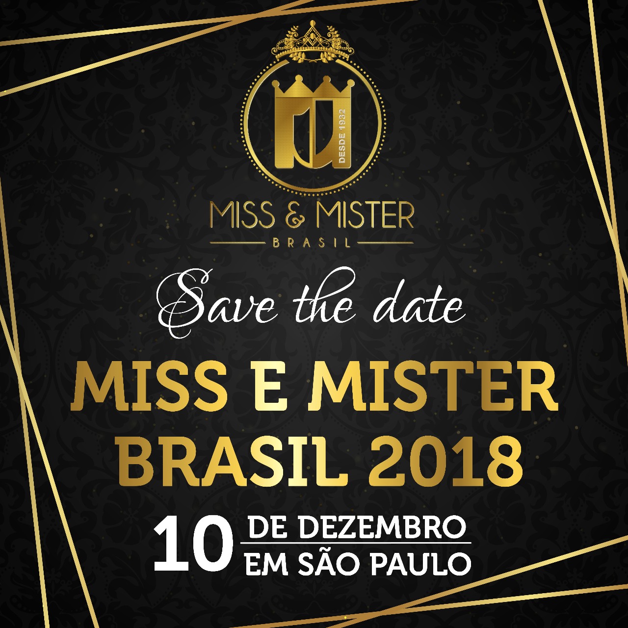 notícia Concurso oficial Miss e Mister Brasil 2018 ocorrerá dia 10 de Dezembro em São Paulo