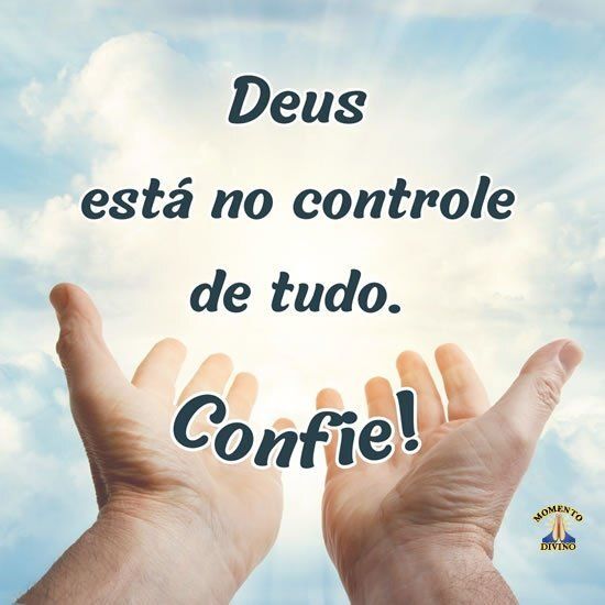 notícia PALAVRA DE HOJE - TUDO ESTÁ NO CONTROLE DE DEUS