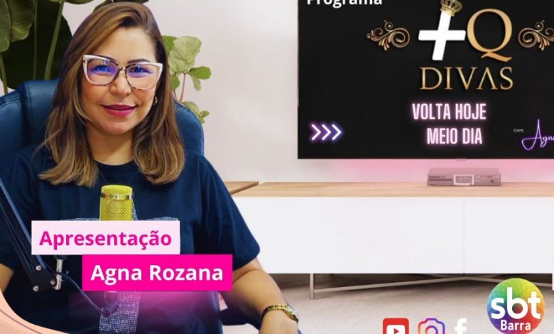 notícia Programa +Q DIVAS faz reestreia de sucesso na Garças TV – o SBT do Araguaia – com Agna Rozana à frente