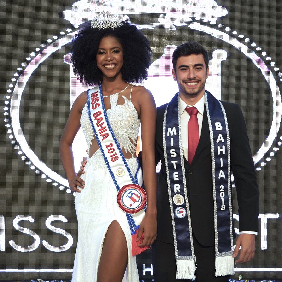 notícia Adrielle Bispo e Alexandre Chamusca são eleitos Miss e Mister Bahia 2018