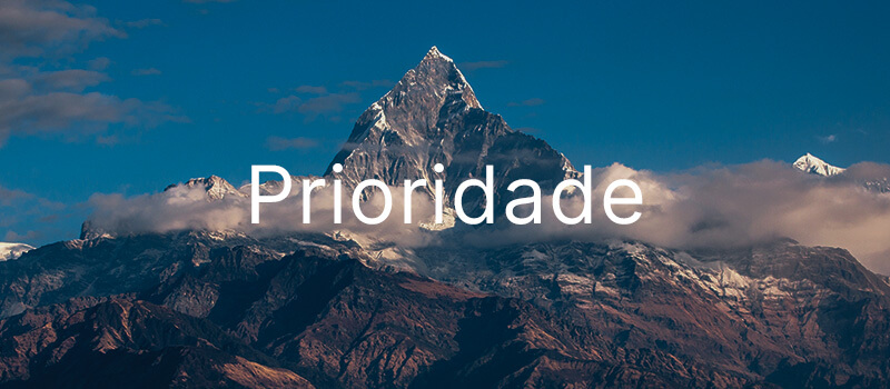 notícia PALAVRA DE HOJE - PRIORIDADE