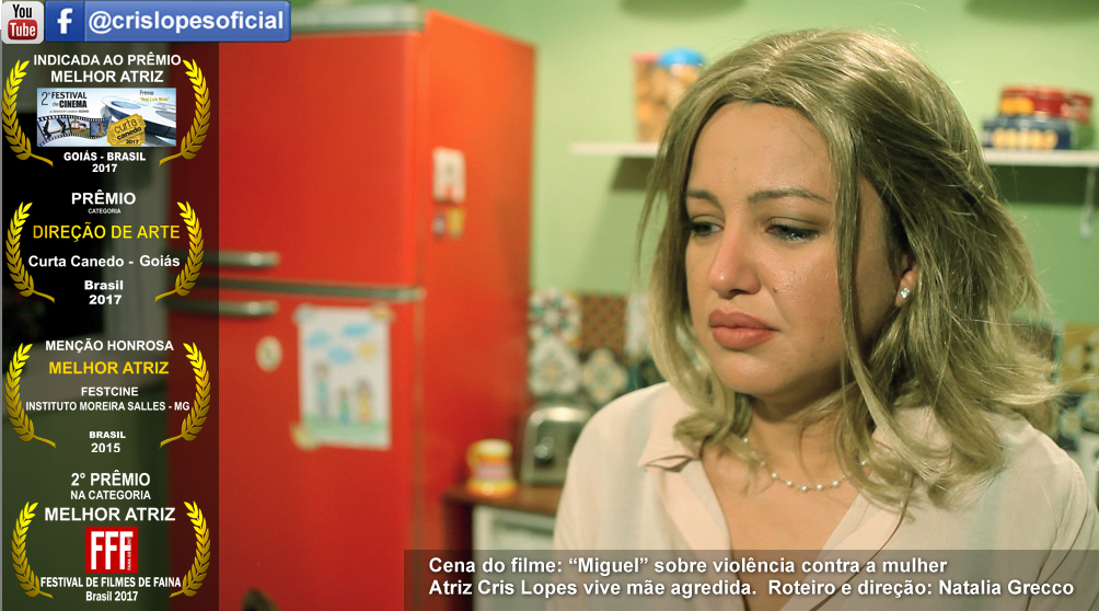 notícia Cris Lopes defende Valorização da Mulher no Brasil e na Argentina em Festivais de Cinema com filme sobre violência doméstica e debates