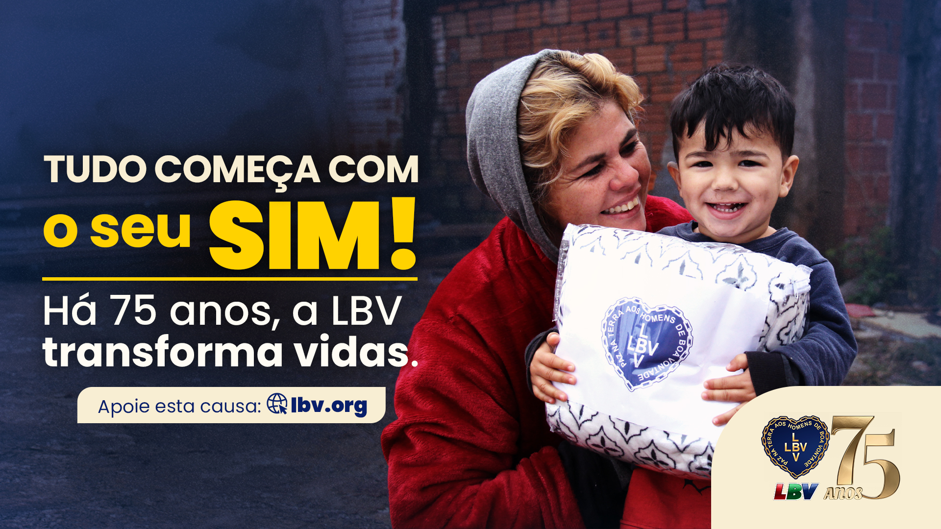 notícia Solidariedade que aquece: LBV entrega cobertores a famílias em situação de vulnerabilidade