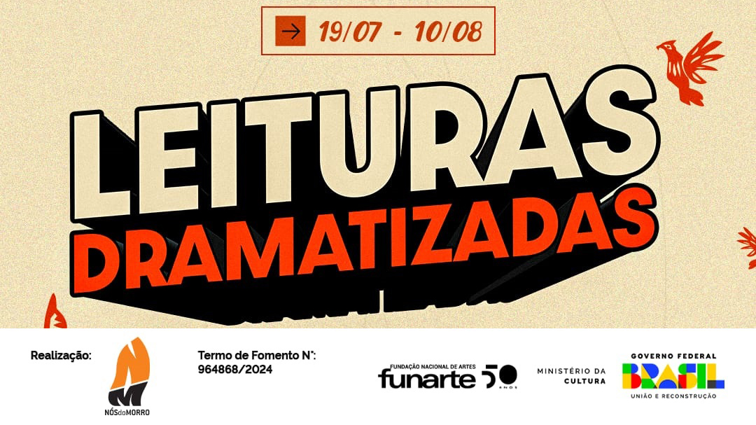 notícia Grupo Nós do Morro promove Mostra de Leitura Dramatizada com entrada gratuita