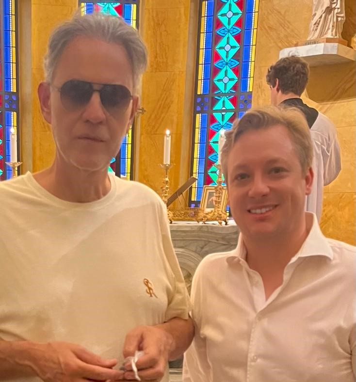 notícia Felipe Menegat celebra Dia do Músico com encontro emocionante com Andrea Bocelli