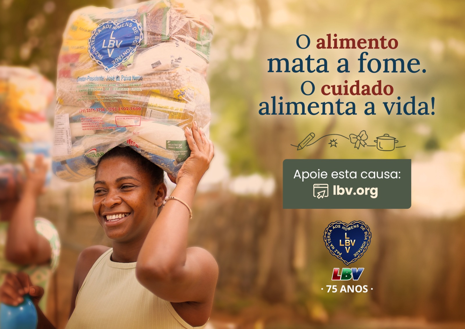 notícia Solidariedade: Campanha Natal Permanente da LBV inicia entrega das cestas de alimentos em várias cidades brasileiras