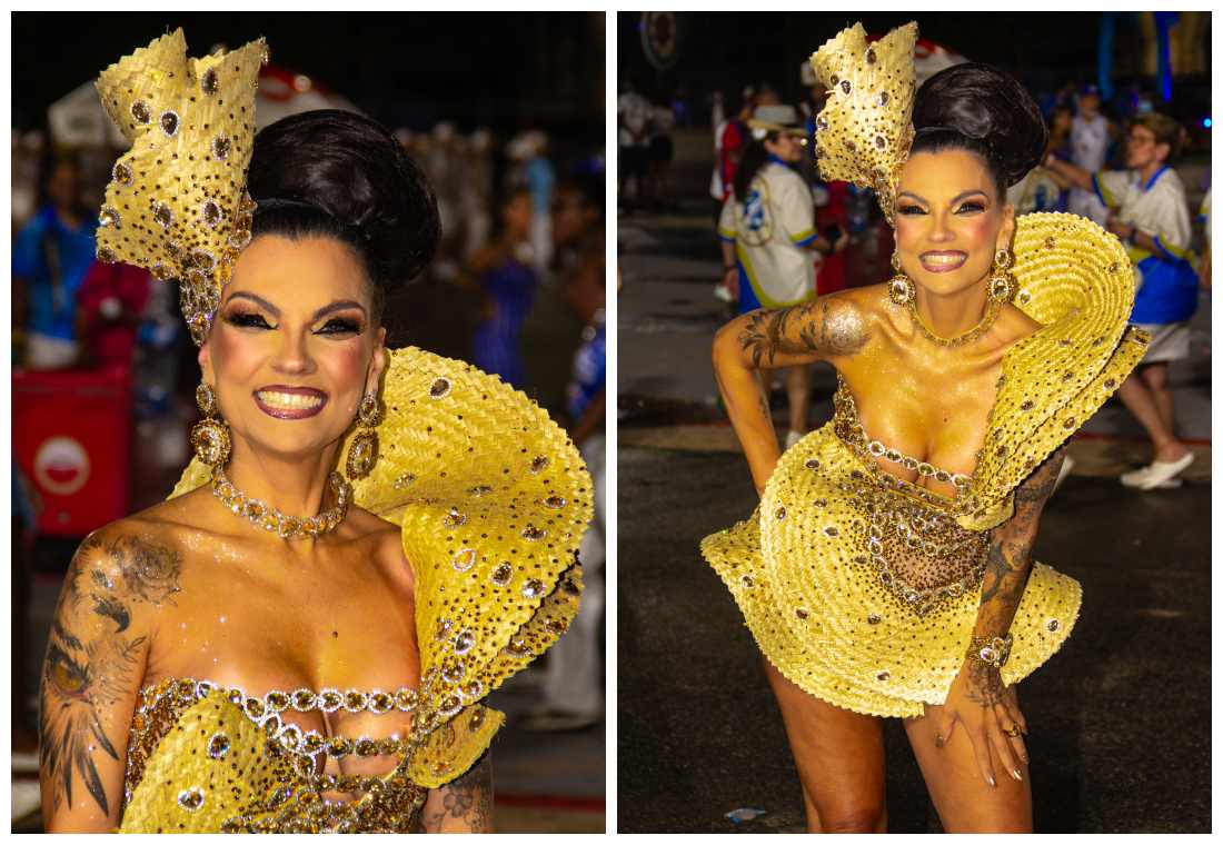 notícia Milene Gonzalez transforma o ensaio técnico da Tucuruvi em um verdadeiro espetáculo de moda e narrativa