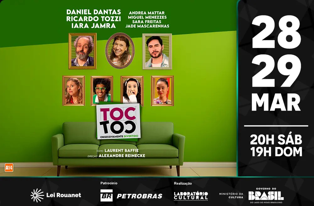 notícia Teatro Nova Iguaçu Petrobras recebe a aclamada comédia “TOC TOC” 