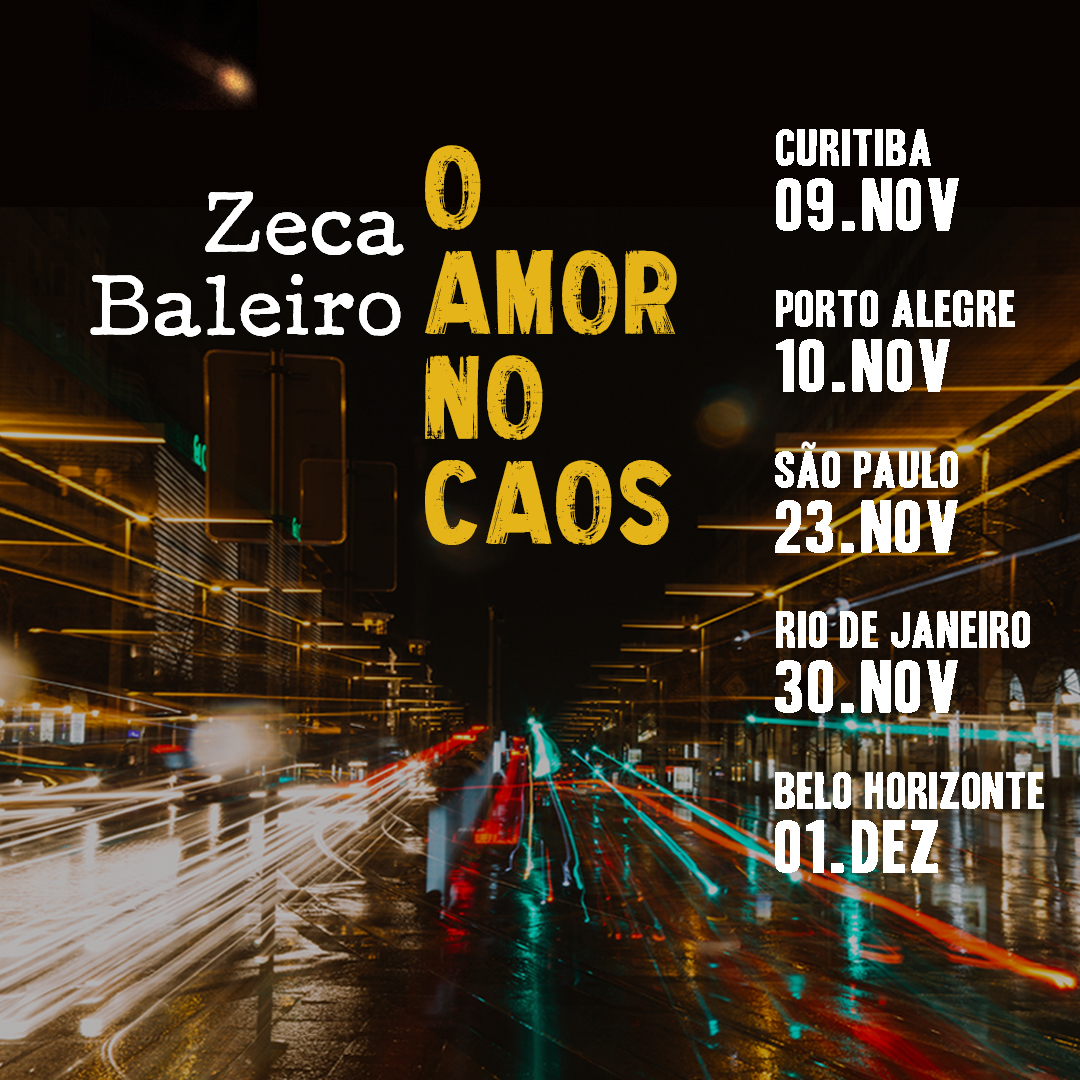 notícia Zeca Baleiro estreia 'O Amor no Caos'