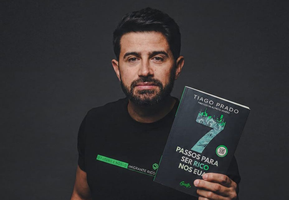 notícia Tiago Prado lança livro em São Paulo que ensina a enriquecer nos EUA; saiba quanto custa e onde encontrar!