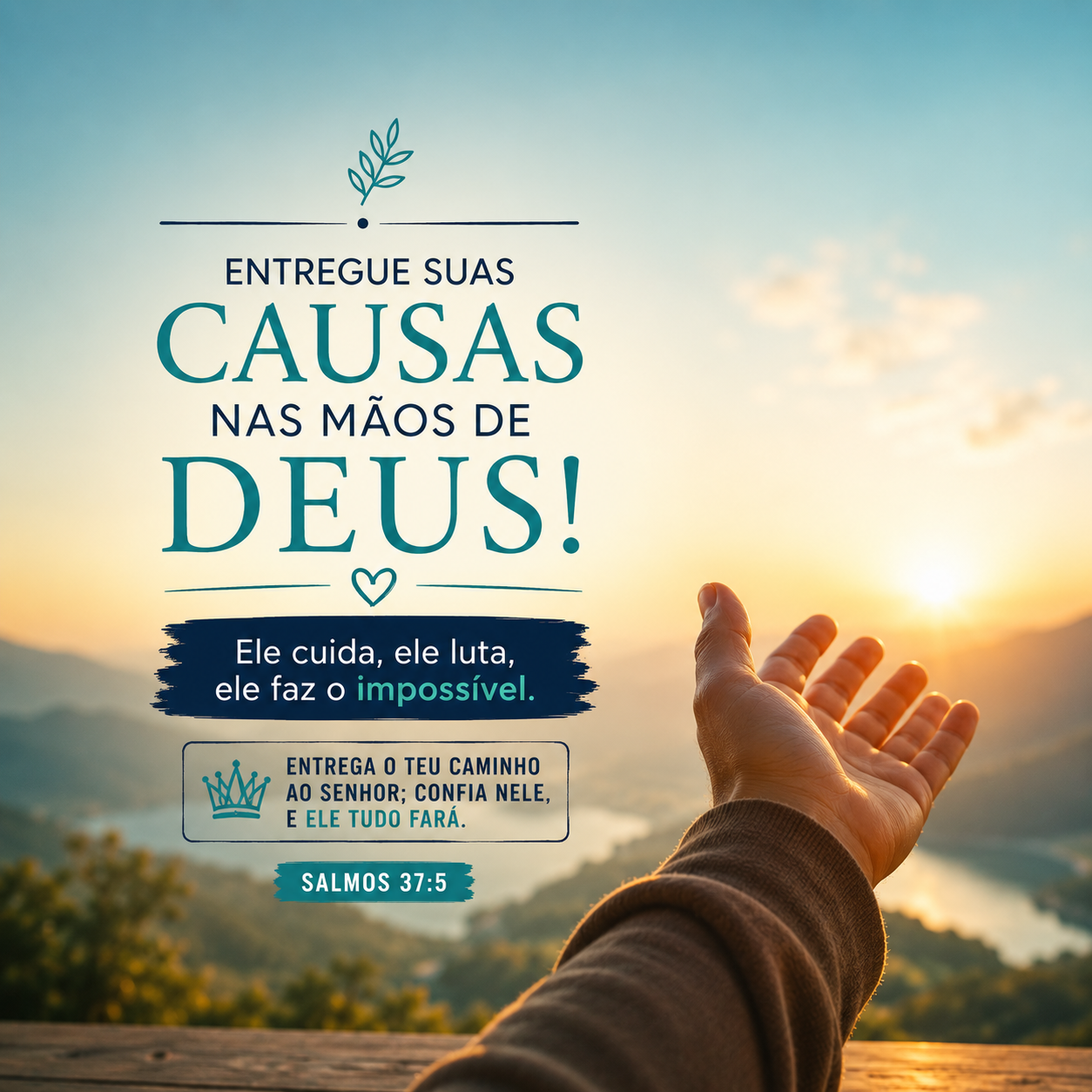 notícia PALAVRA DE HOJE -  ENTREGUE O CAMINHO AO SENHOR