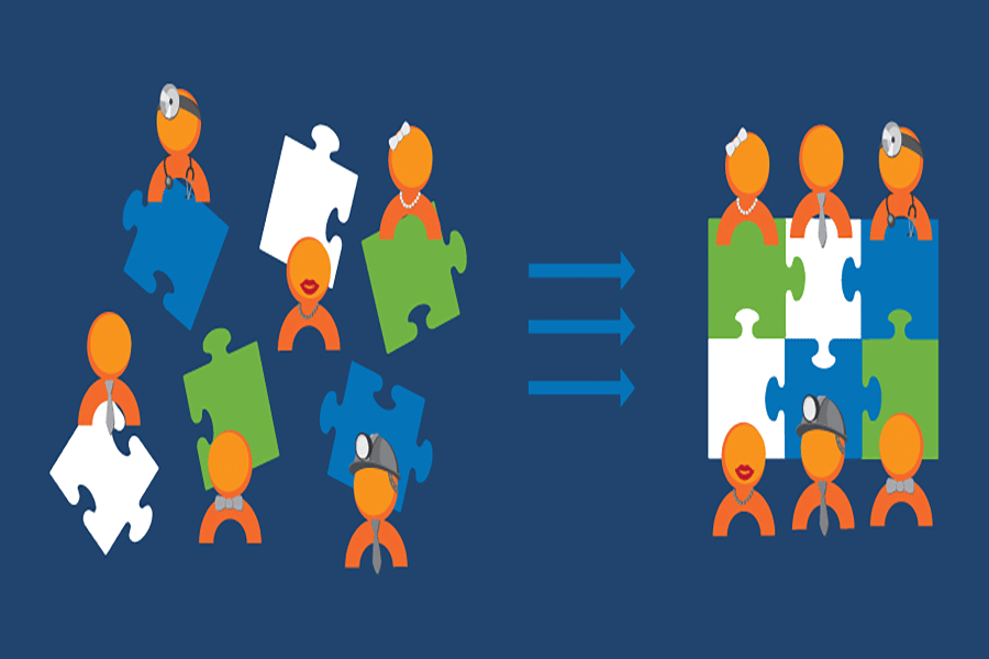 notícia Duas faces em uma organização 