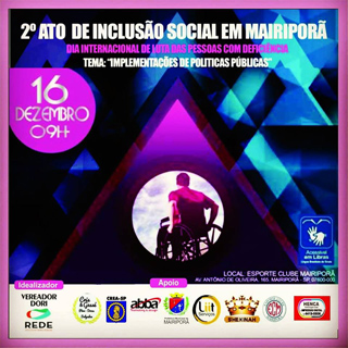 notícia 2º Ato de Inclusão Social em Mairiporã