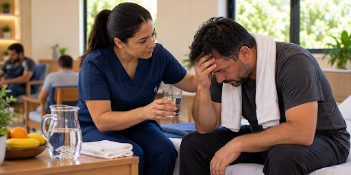 notícia Desidratação durante a recuperação: quando a falta de líquidos pode comprometer a saúde do paciente