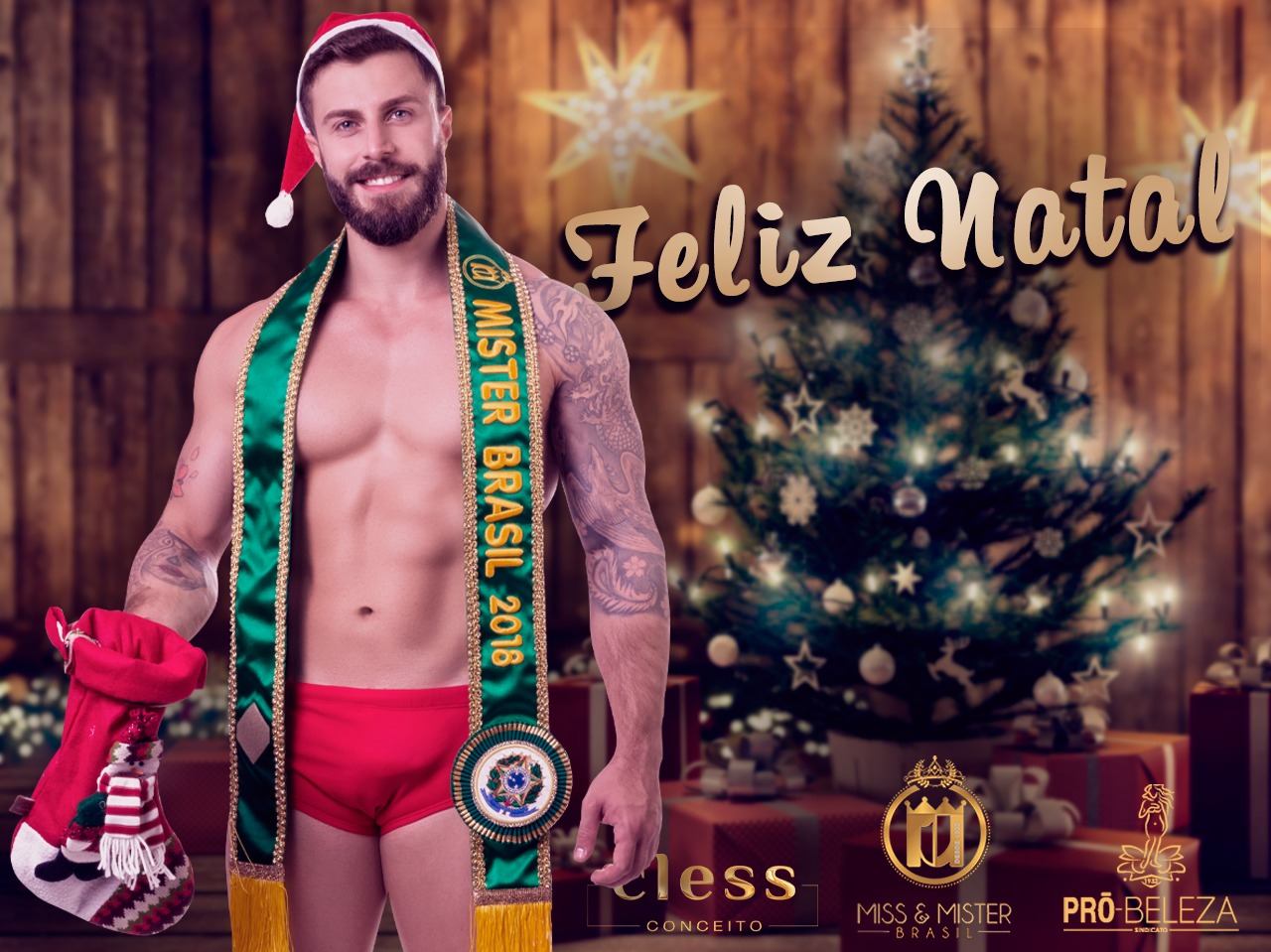 notícia Mister Brasil 2018 Gabriel Ximenez vira presente em ensaio sensual: 'Gosto muito de presentear'