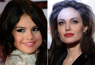 notícia Angelina Jolie ou Selena Gomez?