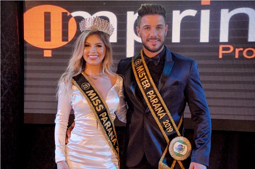notícia Jeniffer Freitas e Juiliam Ferracioli são eleitos Miss e Mister Paraná 2019; dupla vai disputar título nacional em dezembro