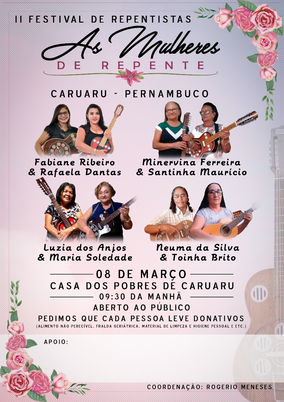 notícia CASA DOS POBRES SEDIA II FESTIVAL DE REPENTISTAS | CARUARU-PE 