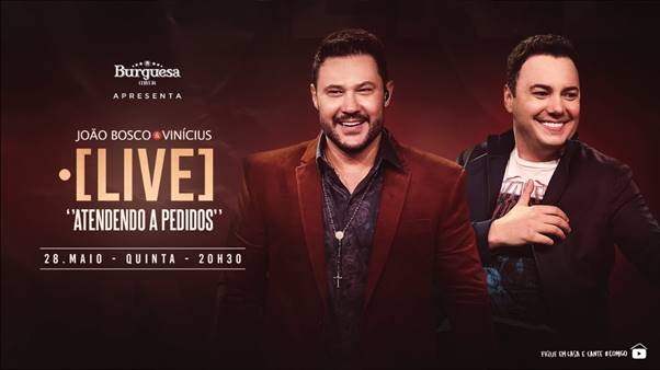notícia João Bosco & Vinícius fazem Live “Atendendo a Pedidos”