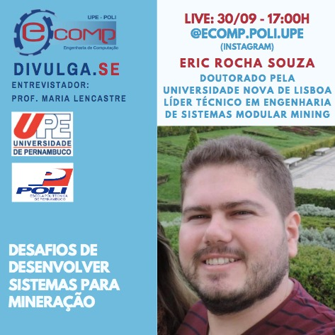 notícia  Professora Maria Lencastre é a entrevistadora do LIVE ECOMP PPGEC–POLI/UPE  