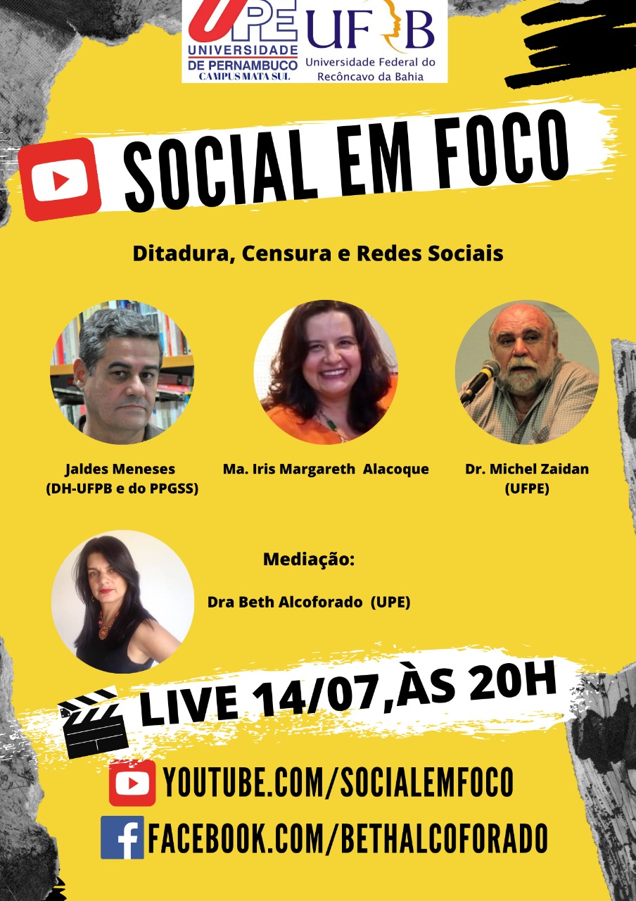 notícia Iris Alacoque Integra Debate | Ditadura, Censura e Redes Sociais 