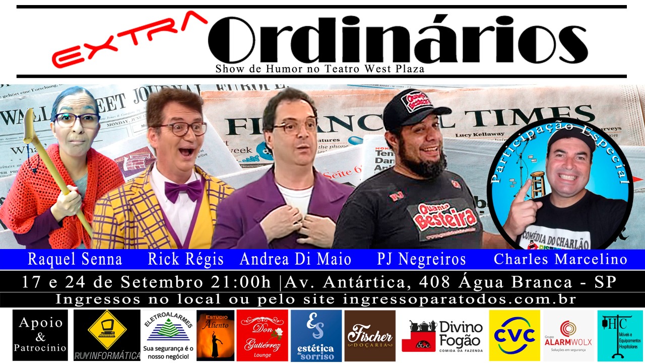 notícia Espetáculo Extra-Ordinários