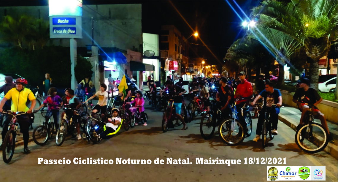 notícia Passeio Ciclistico Noturno e Show de Freestyle