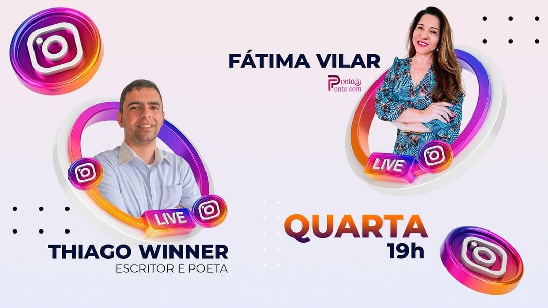 notícia Escritor/Poeta Thiago Winner foi entrevistado no Ponto à Ponta, apresentação Fátima Vilar