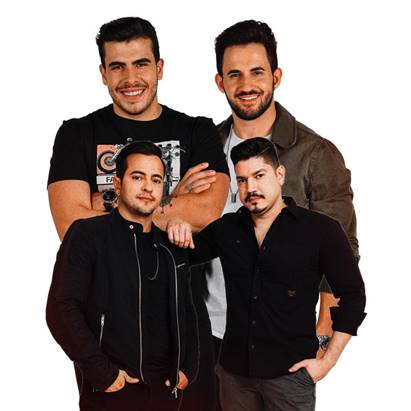 notícia “EMzin Vermelho” é a novidade de Vitor & Cadu com Henrique & Diego