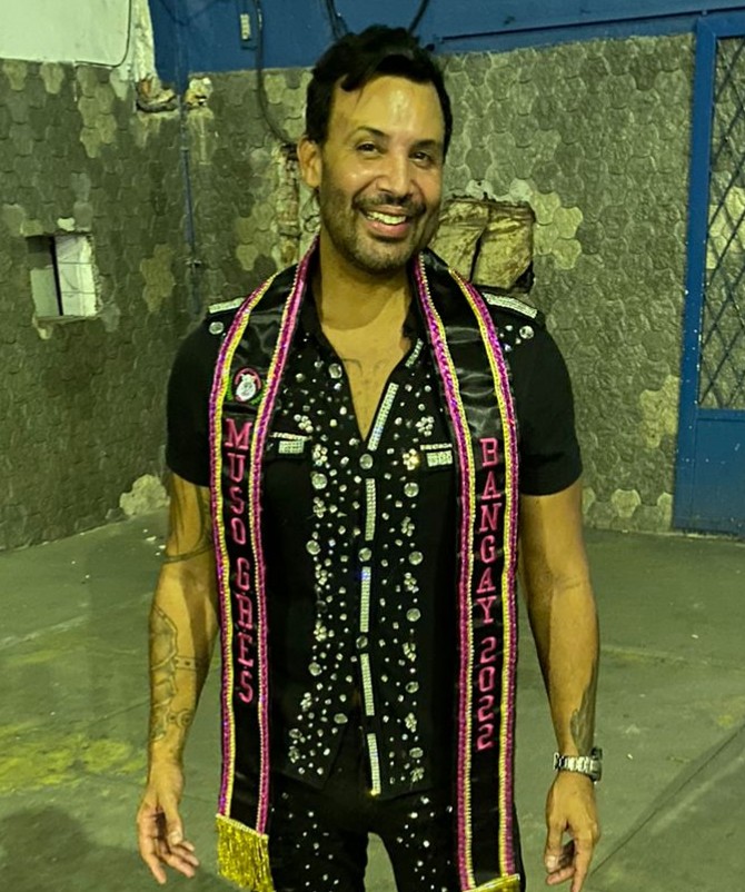 notícia Gianco K esbanja simpatia no ensaio do G.R.E.S Bangay