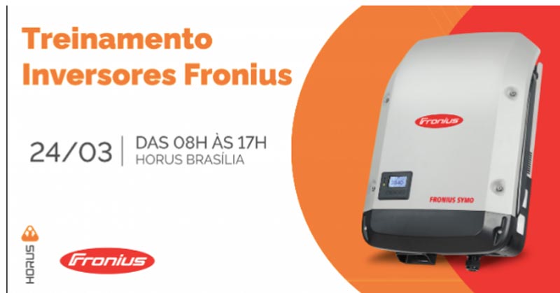 notícia Horus Distribuidora faz evento gratuito de treinamento de inversores Fronius