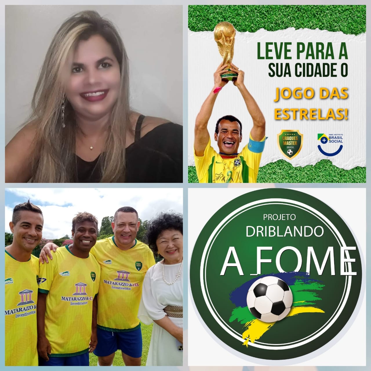 notícia A nossa Rainha do Nordeste Cbtur Brasil, Islândia Piauilino, faz um gol de solidariedade