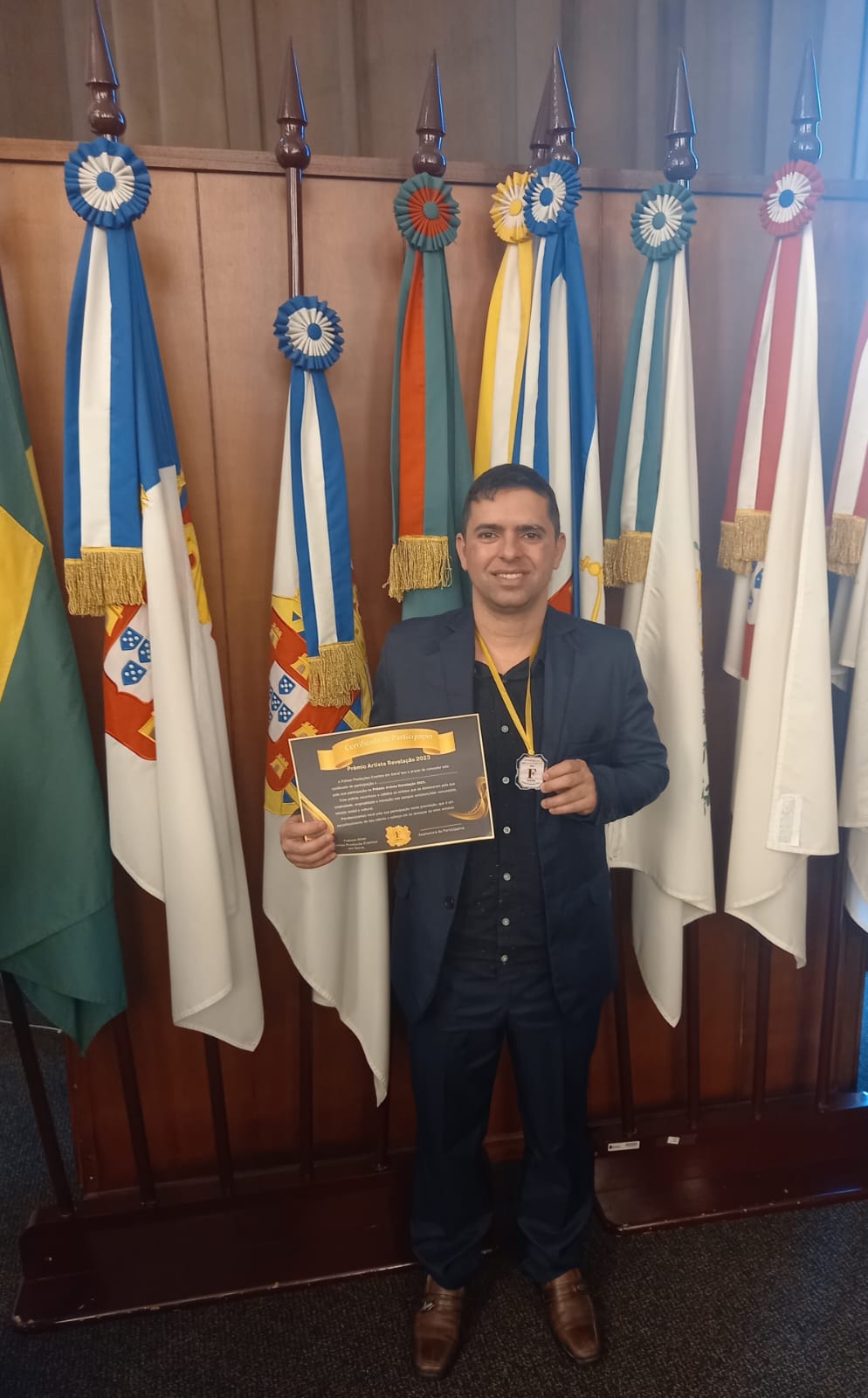 notícia Autor Thiago Winner premiado na Câmara Municipal de São Paulo/SP