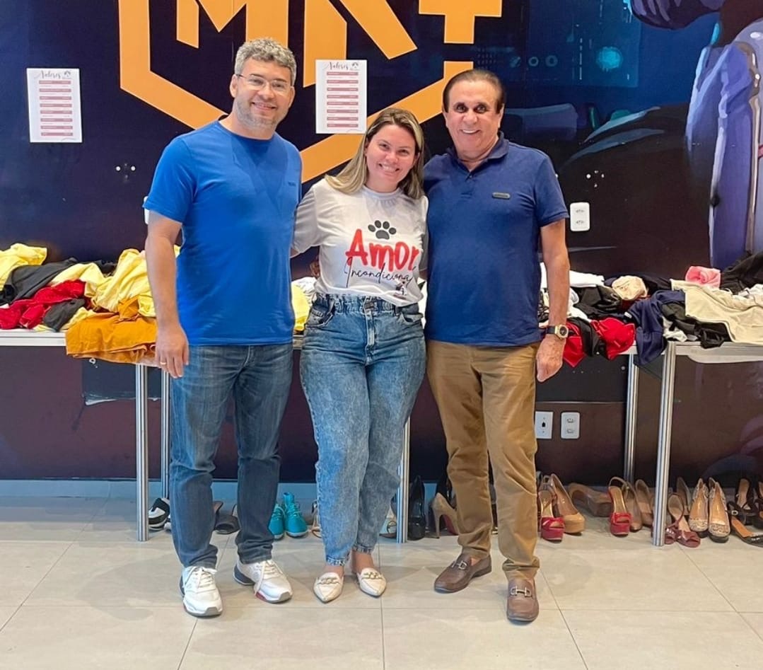 notícia Gaudêncio Lucena e Felipe Ribeiro prestigiam Bazar Solidário do Abrigo São Lázaro