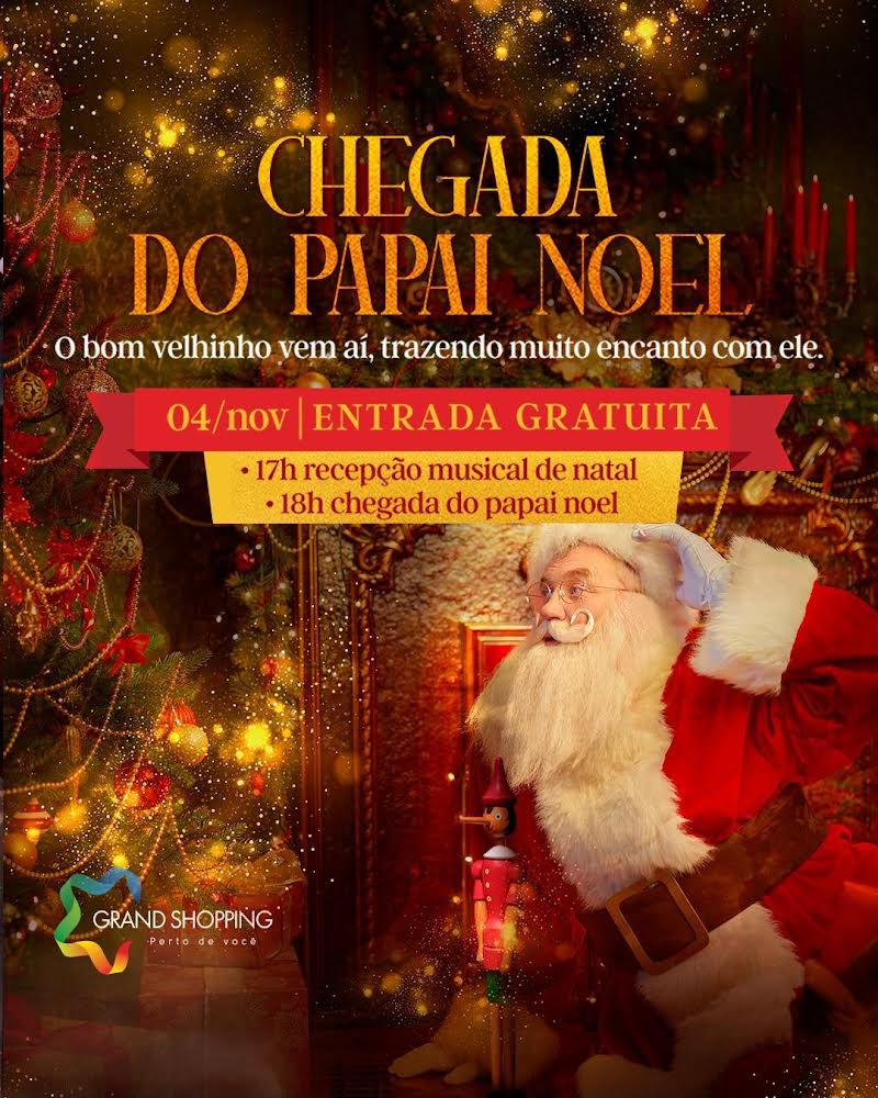 notícia A chegada do bom velhinho no Grand Shopping