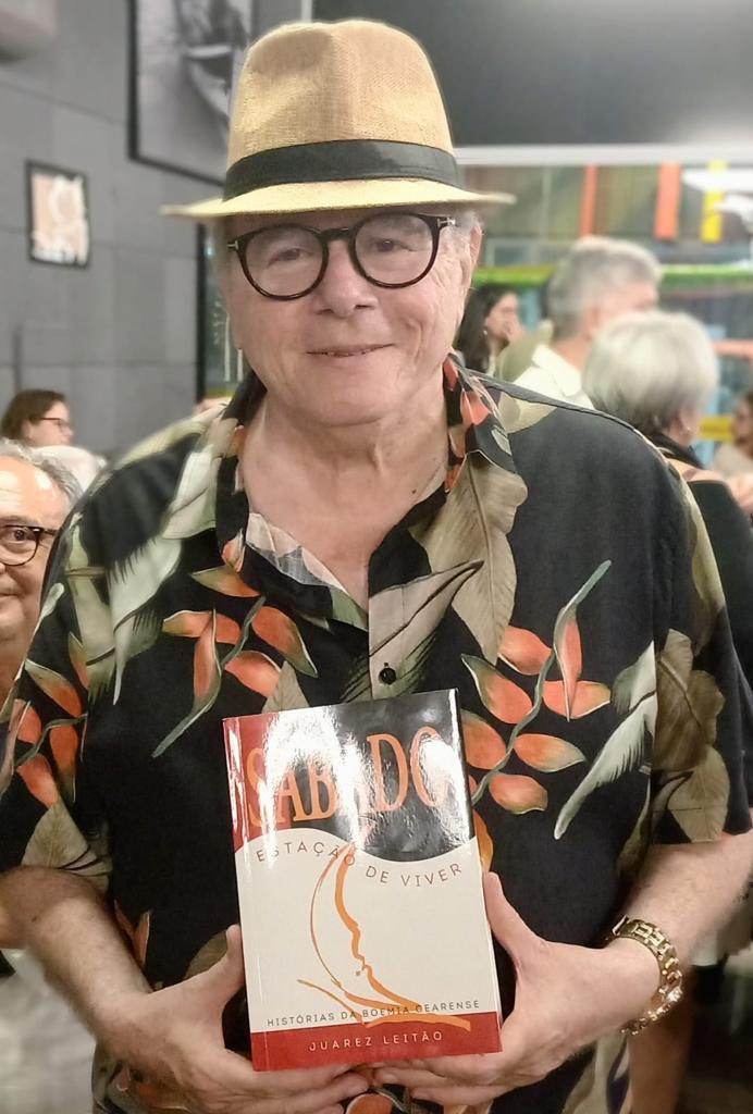 notícia Escritor Juarez Leitão lança segunda edição do livro “Sábado: Estação de Viver” em no Café Vogel, em Guaramiranga