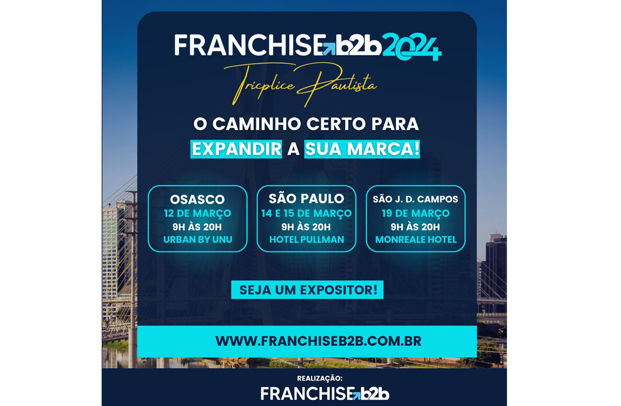 notícia Feira internacional de empreendedorismo e franquias ocorre em Osasco, São Paulo e São José dos Campos